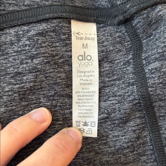 ALO Yoga Charcoal Heather goddess leggings medium - Picture 6 of 7